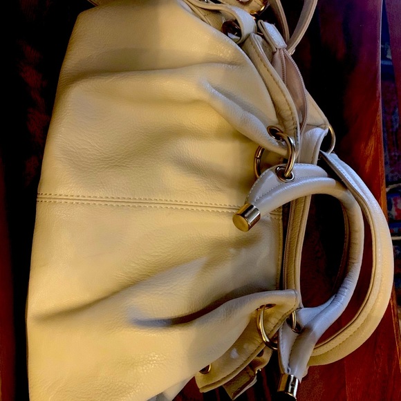 Ivory leather purse - Picture 2 of 6